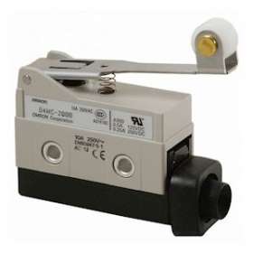 Métal, levier long à galet, IP67, action rapide, 1 inverseur, 10A|Omron electronics-OMRD4MC-2000