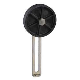 ZCY - levier inter posit - levier à galet plastique long rouleau D50mm -25/+70D|Schneider Electric-SCHZCY49