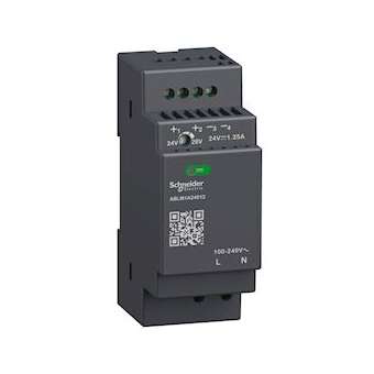 Modicon ABL - alimentation à découpage - 1,2A - 100à240Vca mono/biphasé - 24Vcc|Schneider Electric-SCHABLM1A24012