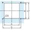 ClimaSys CA - grille sortie métallique - découpe 130x110mm