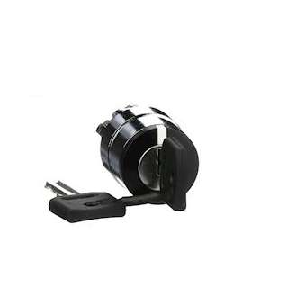 Harmony XB4 - tête bouton tournant à clé 455 - D22 - 2 pos fix - retr GD|Schneider Electric-SCHZB4BG4