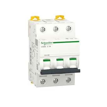 Acti9, iC60N disjoncteur 3P 1A courbe C|Schneider Electric-SCHA9F74301