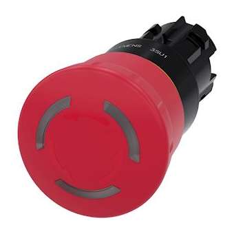 BOUT CP PNG LUM ARR. URG., 40MM, ROUGE|Siemens Industries et Infrastructures-SIE3SU1001-1HB20-0AA0