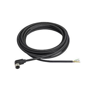 Preventa XZ - connecteur pré-câblé - coudé femelle - M12 - 8 broches - 5m|Schneider Electric-SCHXZCP53P11L5