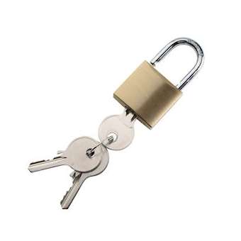 Cadenas laiton à clé 30 mm|Bizline-BIZ700570