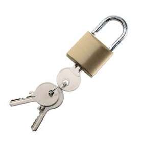 Cadenas laiton à clé 30 mm|Bizline-BIZ700570