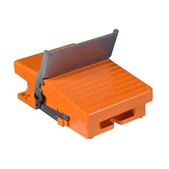 Preventa XPER - inter. à pied - simple - sans capot - métal.- orange - 1O+1F|Schneider Electric-SCHXPER810