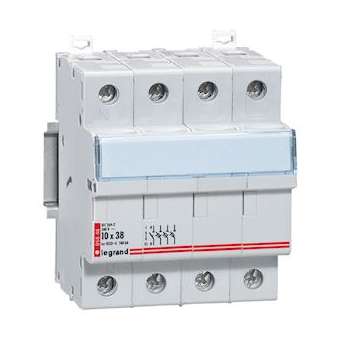 Coupe-circuit sectionneur - 3P+N - cartouche cylind ind 10x38 - 500 V~|Legrand-LEG005848
