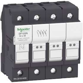 TeSys - porte-fusible - 3P/N - 32A - pour fusible 10x38mm|Schneider Electric-SCHDF103N