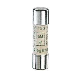 Cartouche industrielle cylindrique typeaM 10x38mm sans voyant - 8A|Legrand-LEG013008