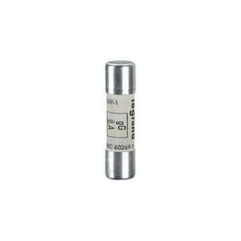 Cartouche industrielle cylindrique typegG 10x38mm sans voyant - 8A|Legrand-LEG013308