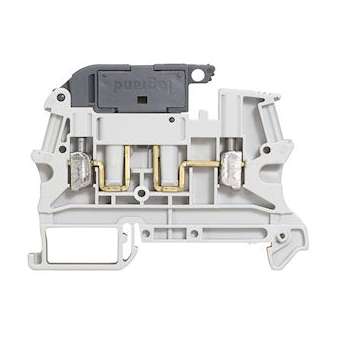 Bloc jonc Viking3 à vis - 1 jonction - pr cartouche fusible 5x20 gris - pas 6|Legrand-LEG037181