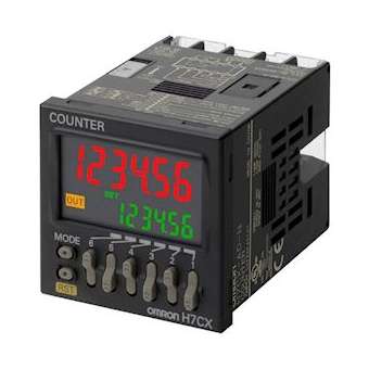 48x48 mm, lcd 6 chiffres, multifonction, signalement visuel programmable avec ch|Omron electronics-OMRH7CX-AUD1-N