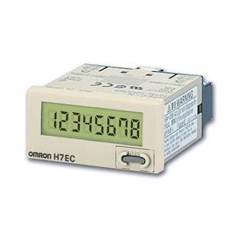 48x24 mm, ip66, lcd 8 chiffres, comptage, batterie incluse, entrée vc.a./vc.c.,|Omron electronics-OMRH7EC-NFV