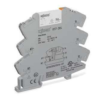 Module avec relais miniature enfichable 24 V DC - 1 RT - 5 A|Wago contact-WAG857-304