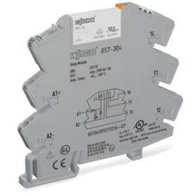 Module avec relais miniature enfichable 24 V DC - 1 RT - 5 A|Wago contact-WAG857-304
