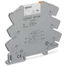 Module avec relais miniature enfichable 230 V AC/DC - 1 RT - 5 A|Wago contact-WAG857-358