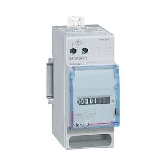 Compteur horaire totalisateur affichage numérique - 230V~ - 50Hz - 2 modules DIN|Legrand-LEG004694