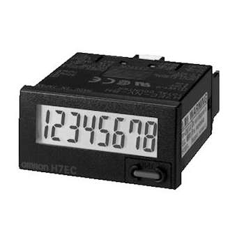 48x24 mm, ip66, lcd 8 chiffres avec rétro-éclairage, noir, comptage, batterie in|Omron electronics-OMRH7EC-NV-BH