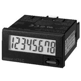 48x24 mm, ip66, lcd 8 chiffres avec rétro-éclairage, noir, comptage, batterie in|Omron electronics-OMRH7EC-NV-BH