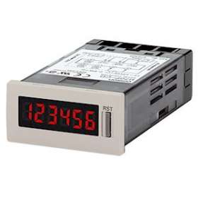 48x24 mm, del 6 chiffres, comptage, 12-24 vc.c., entrée npn/pnp, 30 hz/5 khz, bo|Omron electronics-OMRH7GP-CD