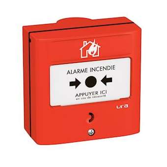 Déclencheur manuel rouge à membrane réarmable|Ura-URA357277
