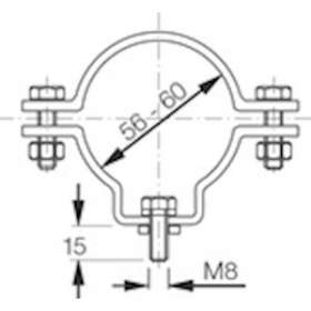 R34 Colliers de fixation (2p)|Eaton Ceag-CF150228