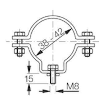 R12 Colliers de fixation (2p)|Eaton Ceag-CF150021