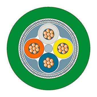 Câble chenillable IE FC (typeC) TP 2x2, au mètre(min20,max1000)|Siemens Industries et Infrastructures-SIE6XV1870-2D