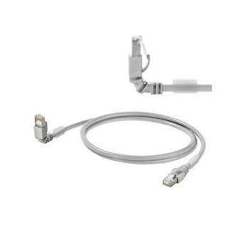 Câble de brassage - PUR vert - cat6 - coudé|Weidmuller-WEI1248280030
