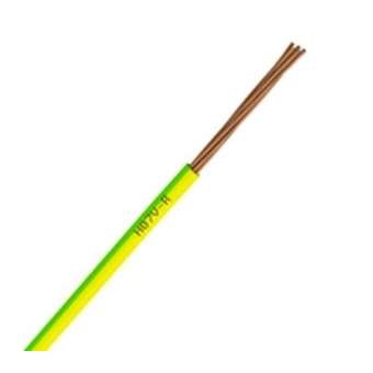 Fil rigide H07VR 16 vert-jaune couronne de 10m|Fils et Câbles Druise-FILH07VR16VJB10