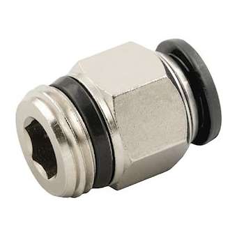 Raccord droit mâle, conique 4-1/4|Aignep-AIG550004-1-4