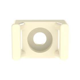 Embase berceau à visser,Attache 4,8mm max.,vis M3,PA 6.6 Naturel,Cdt.100|Panduit Composants Industriels-PNUTM2S6-C