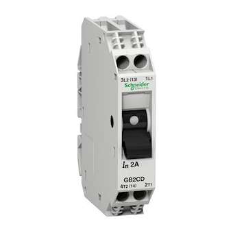 TeSys GB2-CD - disjoncteur pour circuit de contrôle - 8A - 1P+N - 1d|Schneider Electric-SCHGB2CD14