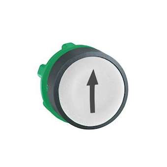 Harmony XB5 - tête bouton poussoir - affleurant - D22 - blanc - texte '''|Schneider Electric-SCHZB5AA334