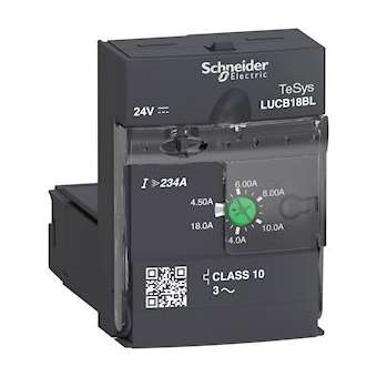 TeSys LUCB - unité de contrôle évolutif - classe 10 - 4,5..18A - 24Vcc|Schneider Electric-SCHLUCB18BL