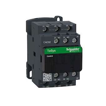 TeSys CAD32 - contacteur - 3F+2O - instantané - 10A - 240Vca|Schneider Electric-SCHCAD32U7