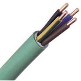 Câble FR-N1X1G1 LSOH sans halogène cuivre 3G2,5 classe 1 vert à la coupe|Fils et Câbles Druise-FILLSOHFRN1CU3G2,5CL1VETGL