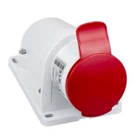 Socle prise BT saille inclinée, connexion vis, IP44, 16 A 3P+N+T 380-415 V|Schneider Electric-SCHPKF16W435