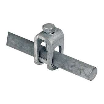 Piquet de terre rond en acier galvanisé avec cosse 2 m|Bizline-BIZ720805