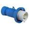 PratiKa - fiche mobile industrielle droite 16 A - 2P+T - 200-250 V CA - IP67