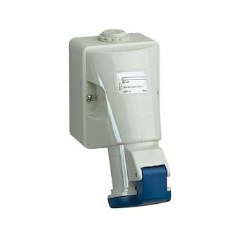 PratiKa - socle de prise industrielle - 16 A - 2P+T - 200-250 V CA - IP44|Schneider Electric-SCH83104