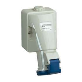 PratiKa - socle de prise industrielle - 16 A - 2P+T - 200-250 V CA - IP44|Schneider Electric-SCH83104