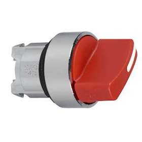 Harmony XB4 - tête bouton à manette lumineux - D22 - 2 pos fix - rouge|Schneider Electric-SCHZB4BK1243