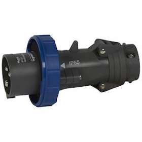 Fiche mobile droite Hypra IP66/67-55 16A - 200V~ à 250V~ - 2P+T - plastique|Legrand-LEG051156