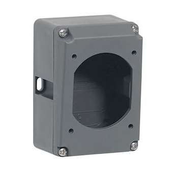 Boîtier réversible simple Hypra pour prise 2P+T IP44, IP66/67-55 16A -plastique|Legrand-LEG052029