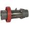 Fiche mobile droite Hypra IP66/67-55 16A - 380V~ à 415V~ - 3P+T - plastique