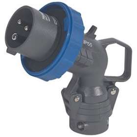 Fiche mobile coudée Hypra IP66/67-55 16A - 200V~ à 250V~ - 2P+T - plastique|Legrand-LEG051106