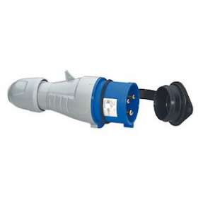 Fiche mobile droite P17 IP44 32A - 200V~ à 250V~ - 2P+T|Legrand-LEG555234