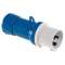 PratiKa - fiche mobile industrielle droite 16 A - 2P+T - 200-250 V CA - IP44